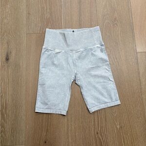 Light Gray High-Waisted Shorts